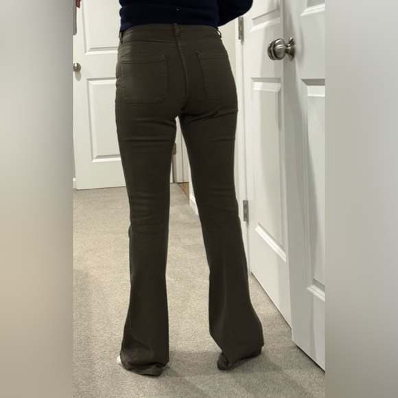 Motivi military Brown Trousers flare he’s size E 40 will fit US 4-6 - Picture 3 of 9